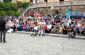 Porto Ceresio - Inauguration of road signs project designed by children