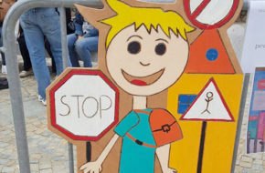 Porto Ceresio - Inauguration of road signs project designed by children