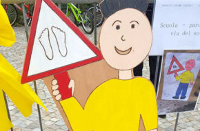 Porto Ceresio - Inauguration of road signs project designed by children